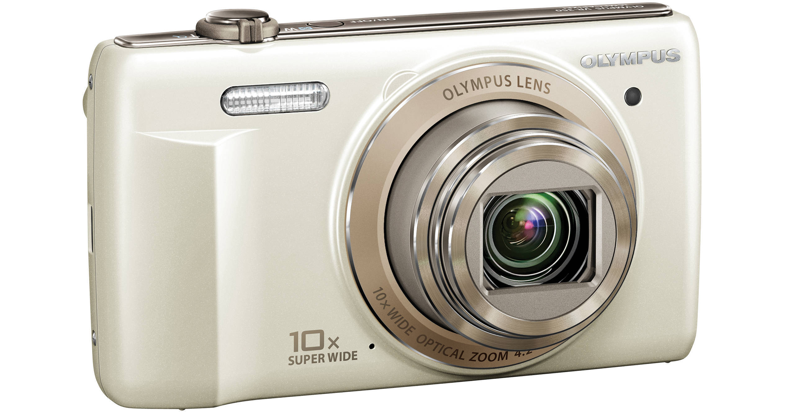 Olympus VR-340 Digital Camera (White) V105080WU000 B&H Photo