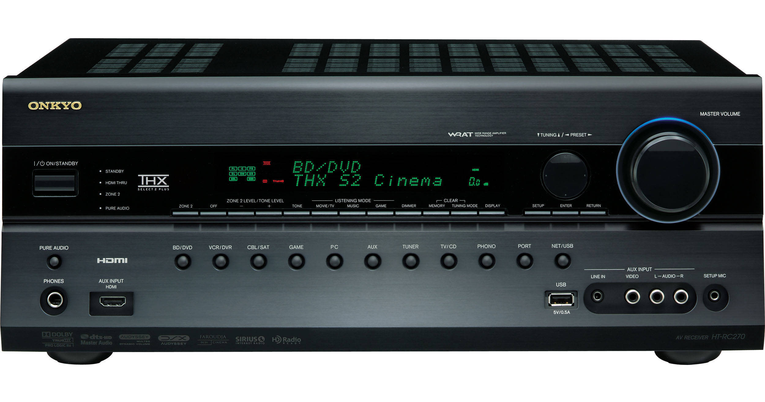 Onkyo HT-RC270 AV Home Theater Receiver HT-RC270 B&H Photo Video