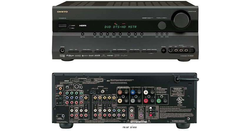 Onkyo TX-SR605B Home Theater Receiver (Black) TX-SR605B B&H