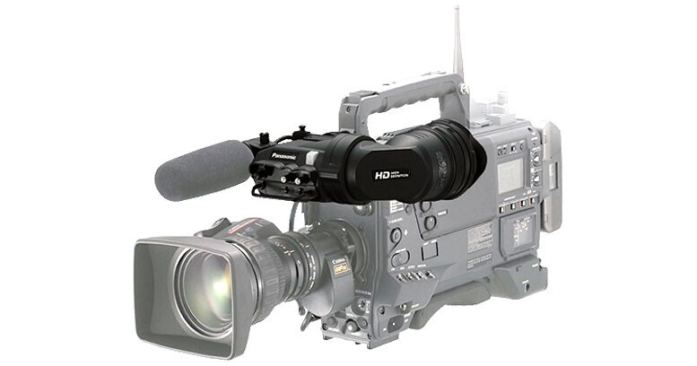 PANASONIC AJ-HPX2100E P2 HD B4 CAMCORDER + AJ-HVF21G + Stereo Microphone