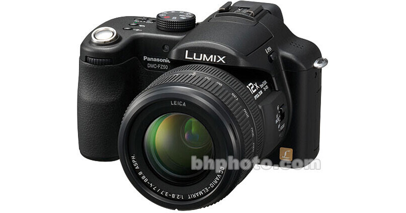 Panasonic Lumix DMC-FZ50 Digital Camera (Black) DMCFZ50K B&H