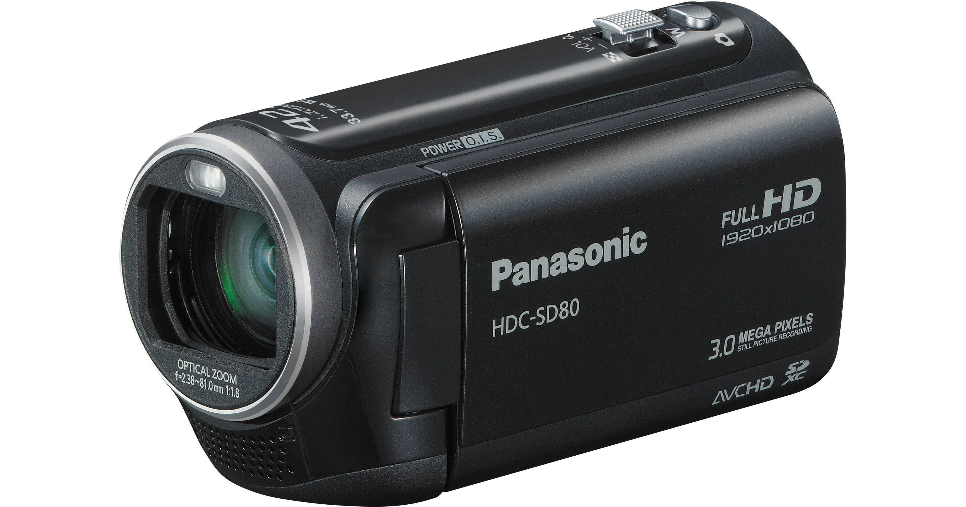 Panasonic HDC-SD80 High Definition Camcorder (Black) B&H Photo