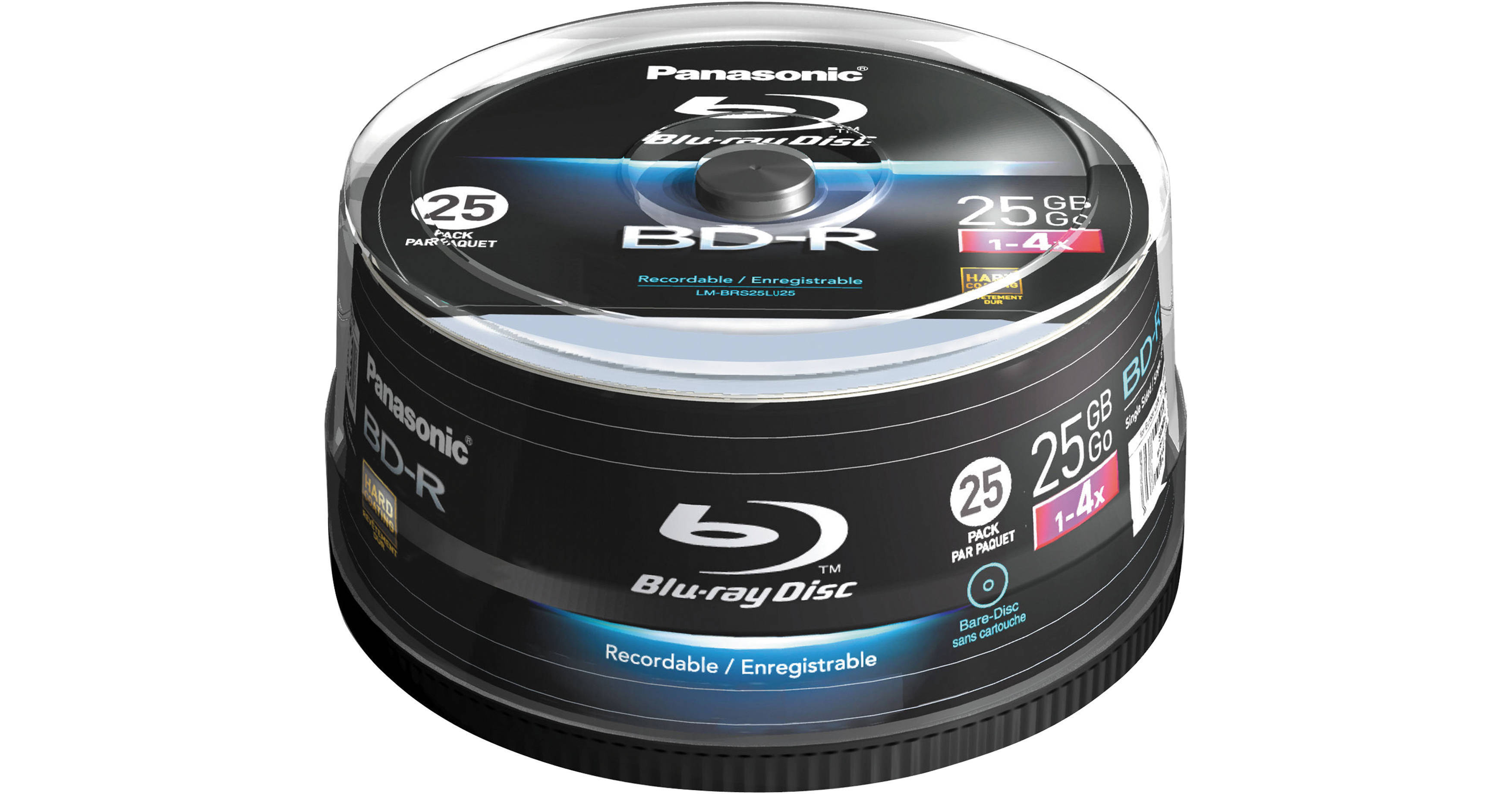Panasonic 25-Pack Single Layer 25GB Blu-ray Discs LM-BRS25LU25