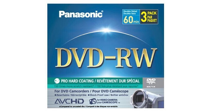 Panasonic 8cm DVD-RW Recordable Disc LM-RW60U3 B&H Photo Video