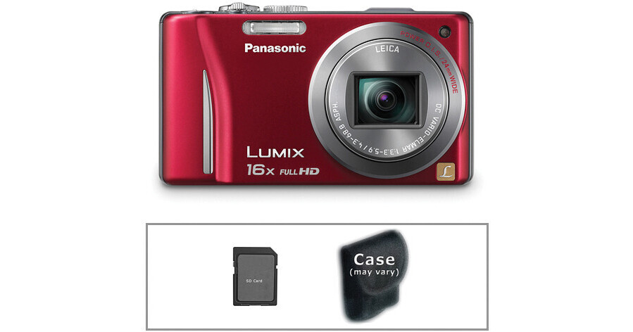 Panasonic Lumix DMC-ZS10 Digital Camera with Basic Accessory Kit