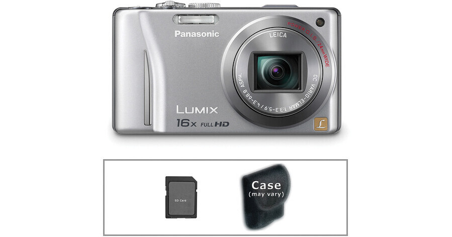Panasonic Lumix DMC-ZS10 Digital Camera with Basic Accessory Kit