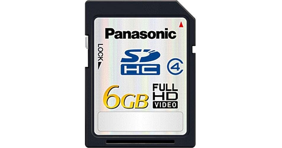 Panasonic 6GB Secure Digital (SDHC) Memory Card RP-SDM06GU1K B&H