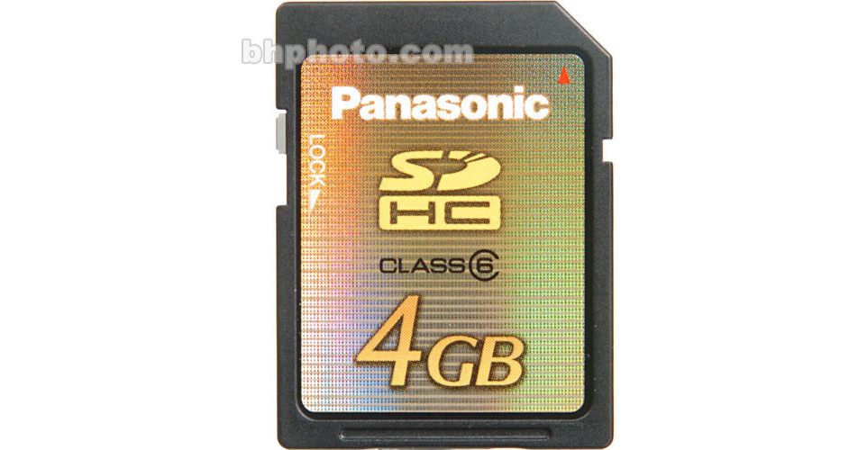 Panasonic 4GB Secure Digital (SDHC) Memory Card RP-SDV04GU1K B&H