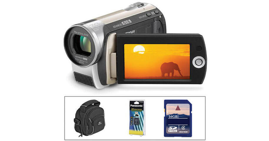 Panasonic SDR-S26 SD Card Standard Definition Camcorder Basic