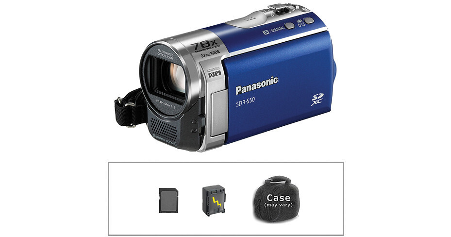 Panasonic SDR-S50 Standard Definition Camcorder with Basic