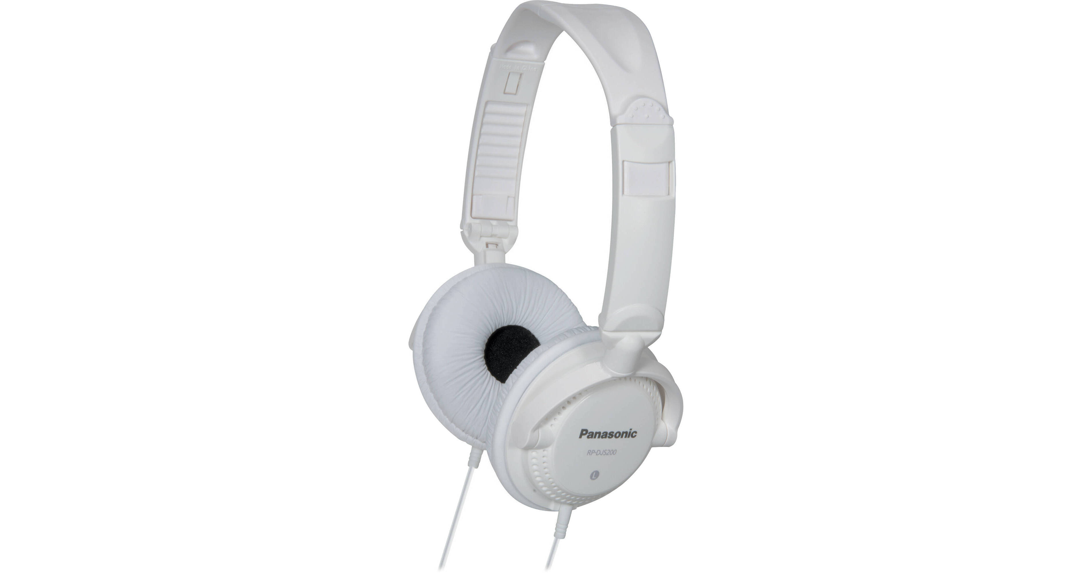 Panasonic RP-DJS200 DJ-Style Headphones (White) RP-DJS200-W B&H