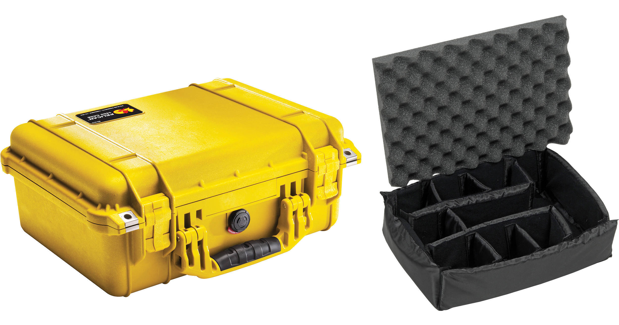 Pelican 1450 Case with Dividers (Yellow) 1450-004-240 B&H Photo