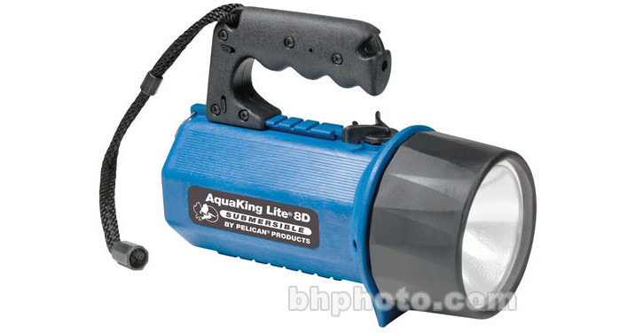 Pelican Aqua KingLite 4100 Dive Light 8 'D' Xenon Lamp PC4100BBL