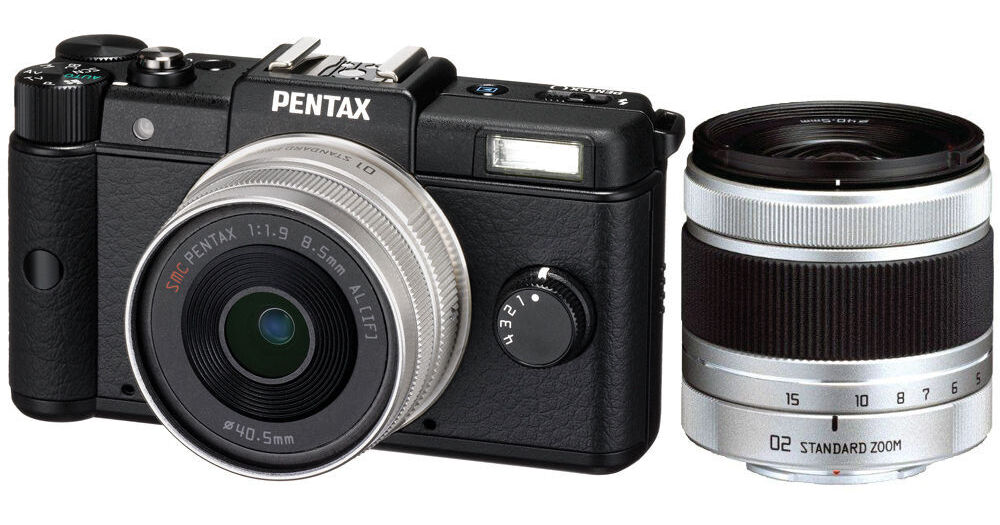 Pentax Q Digital Camera Dual Lens Kit (Black) 15086 B&H Photo