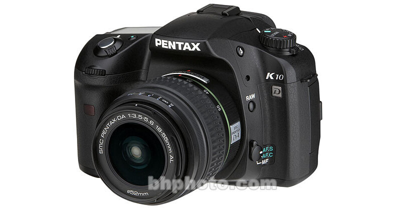 Pentax K10D SLR, Digital Camera Kit with Pentax SMCP-DA 19092