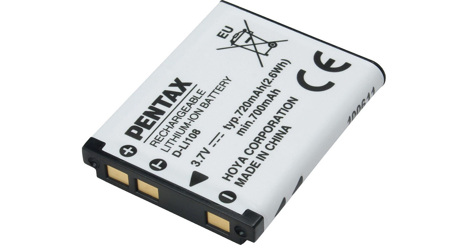 2x D-LI90 batteria 1250mAh per Pentax