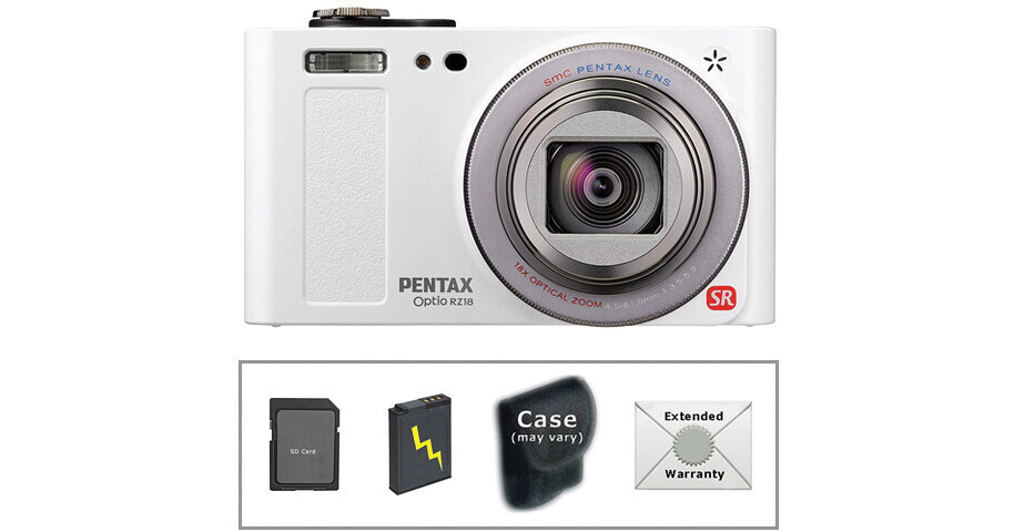 Pentax Optio RZ 18 Digital Camera with Deluxe Accessory Kit