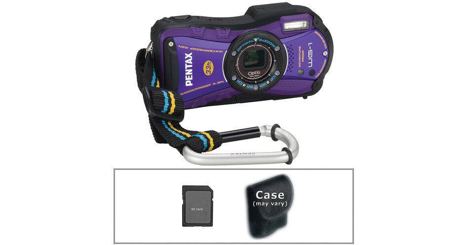 Pentax Optio WG-1 Digital Camera with Basic Accessory Kit