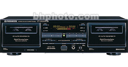 Pioneer CT-W606DR Double Auto Reverse Cassette Deck CTW606DR B&H