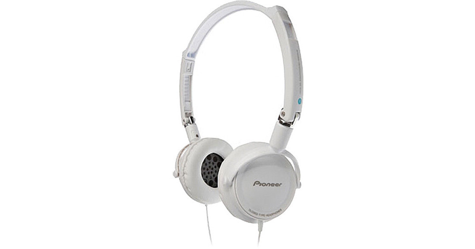 Pioneer SE-MJ21 On-Ear DJ-Style Headphones (White) SE-MJ21-H B&H