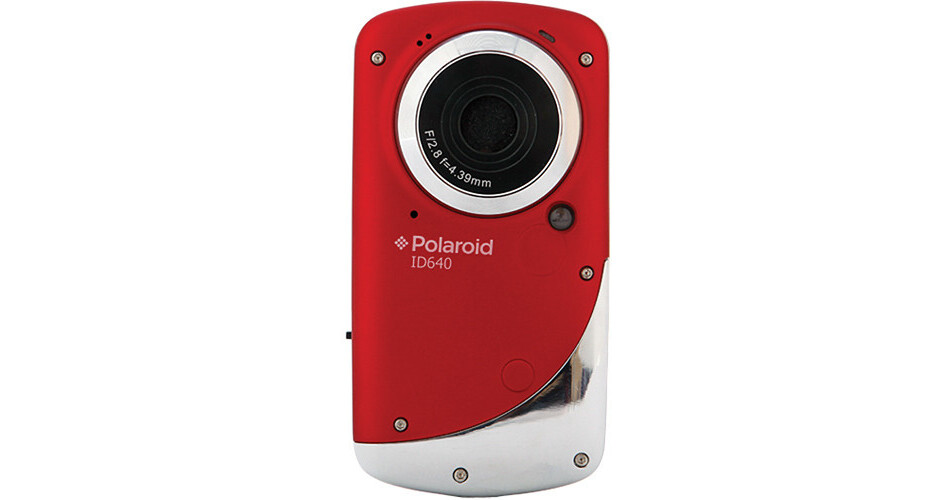 Polaroid iD640 HD Waterproof Pocket Video Camcorder ID640-RED