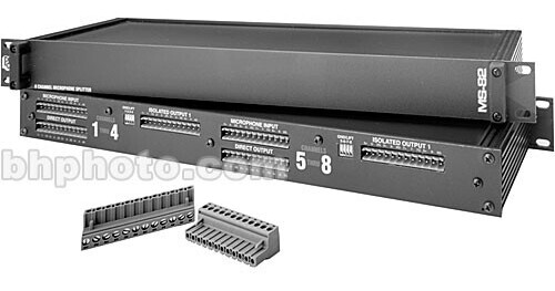 Pro Co Sound MS-82 - 8-Channel, 2-Way Microphone Splitter MS82