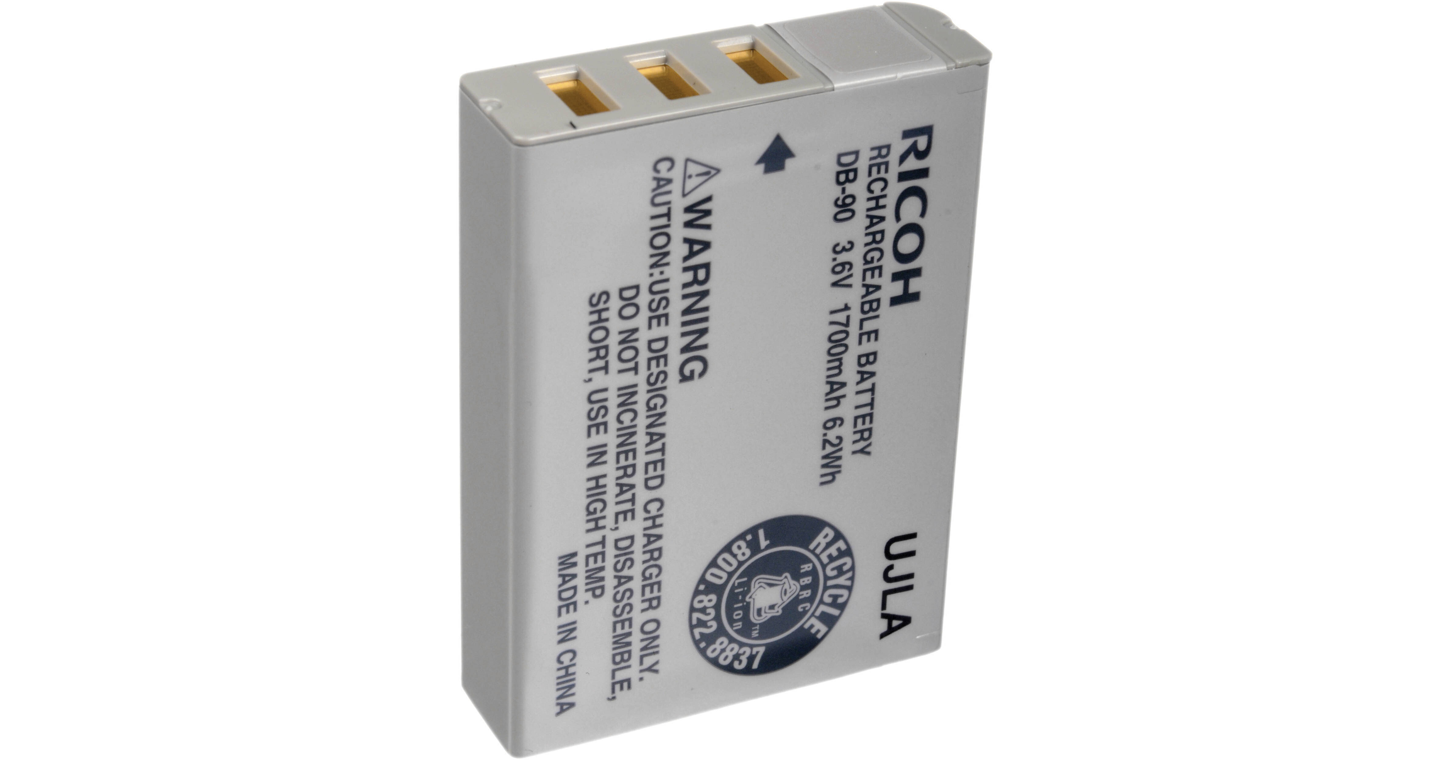Ricoh DB-90 Rechargeable Battery (1700mAh) 170473 B&H Photo Video