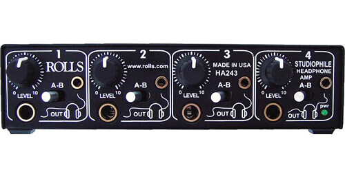 Rolls HA243 4-Channel Studiophile Headphone Amplifier HA243 B&H