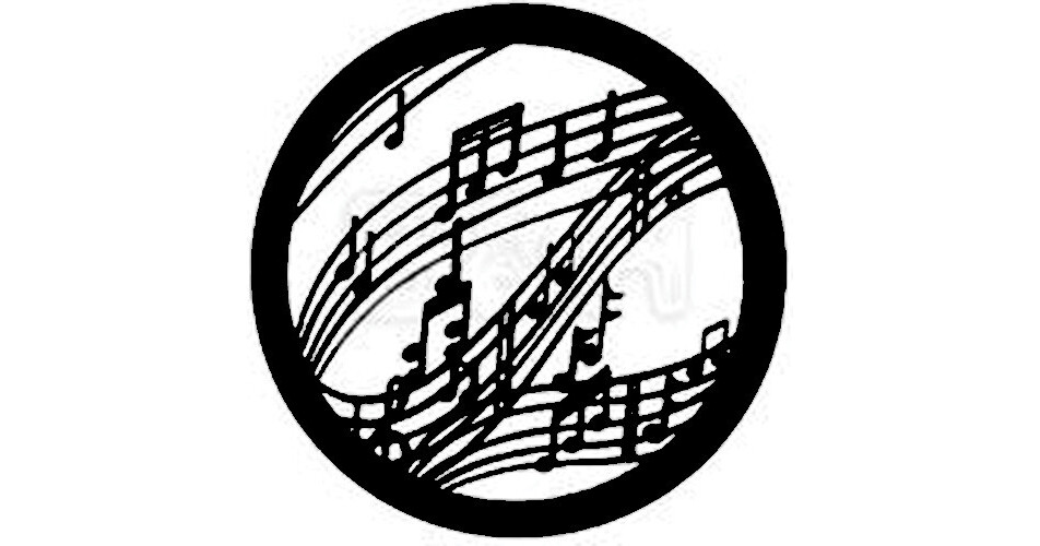 Musical Gobos Rosco Steel Gobo #7770 - Music - Size A 250777701000 B&H Photo