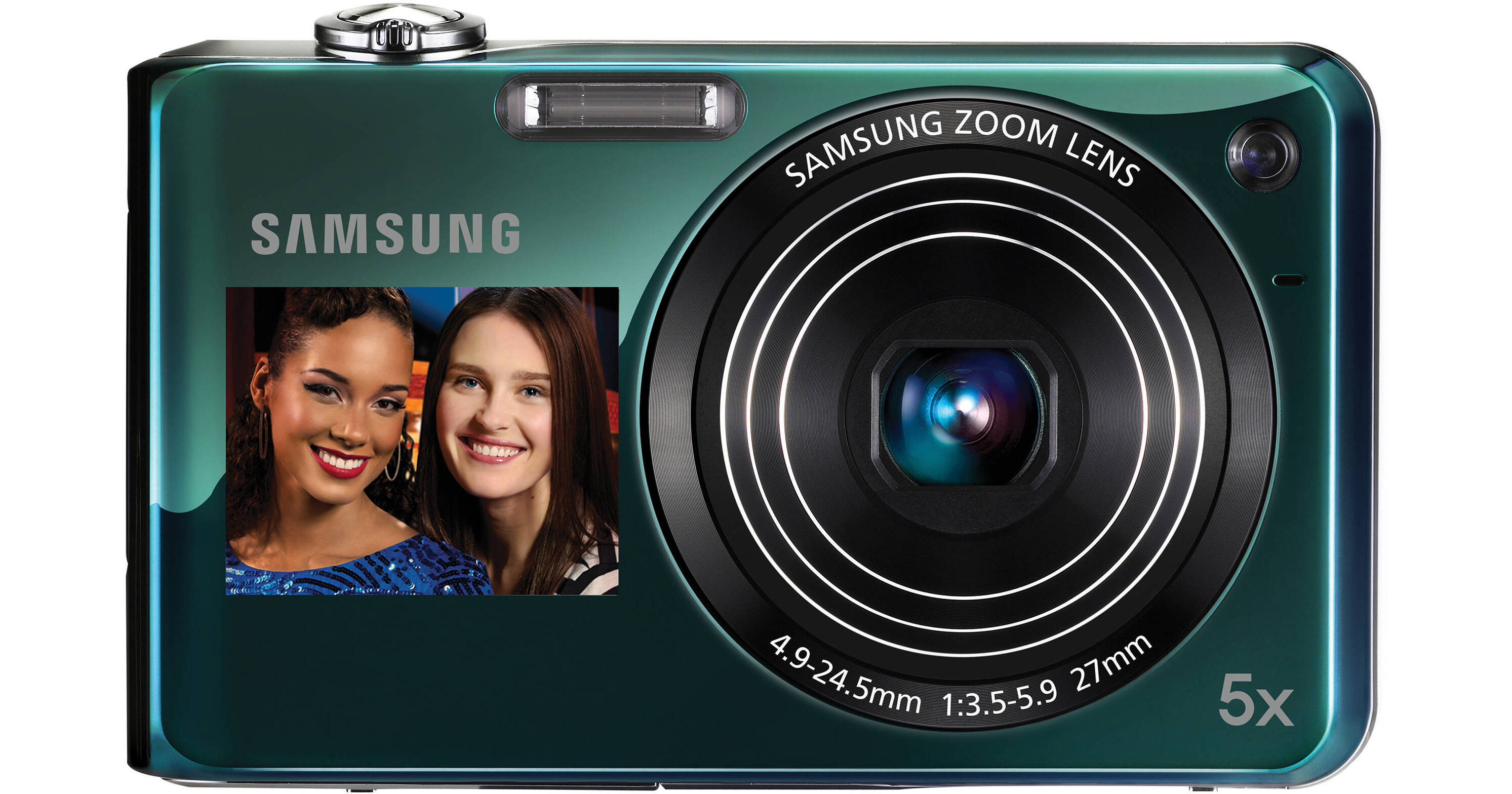 Samsung TL210 DualView Digital Camera (Green) EC-TL210ZBPEUS B&H