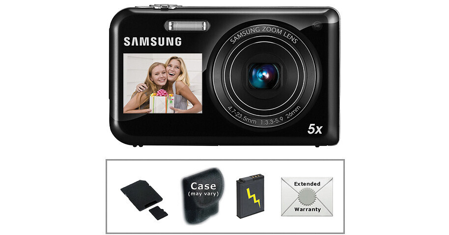 Samsung PL170 DualView Digital Camera with Deluxe Accessory Kit