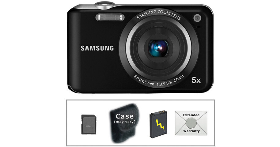 Samsung SL50 Digital Camera with Deluxe Accessory Kit (Black)