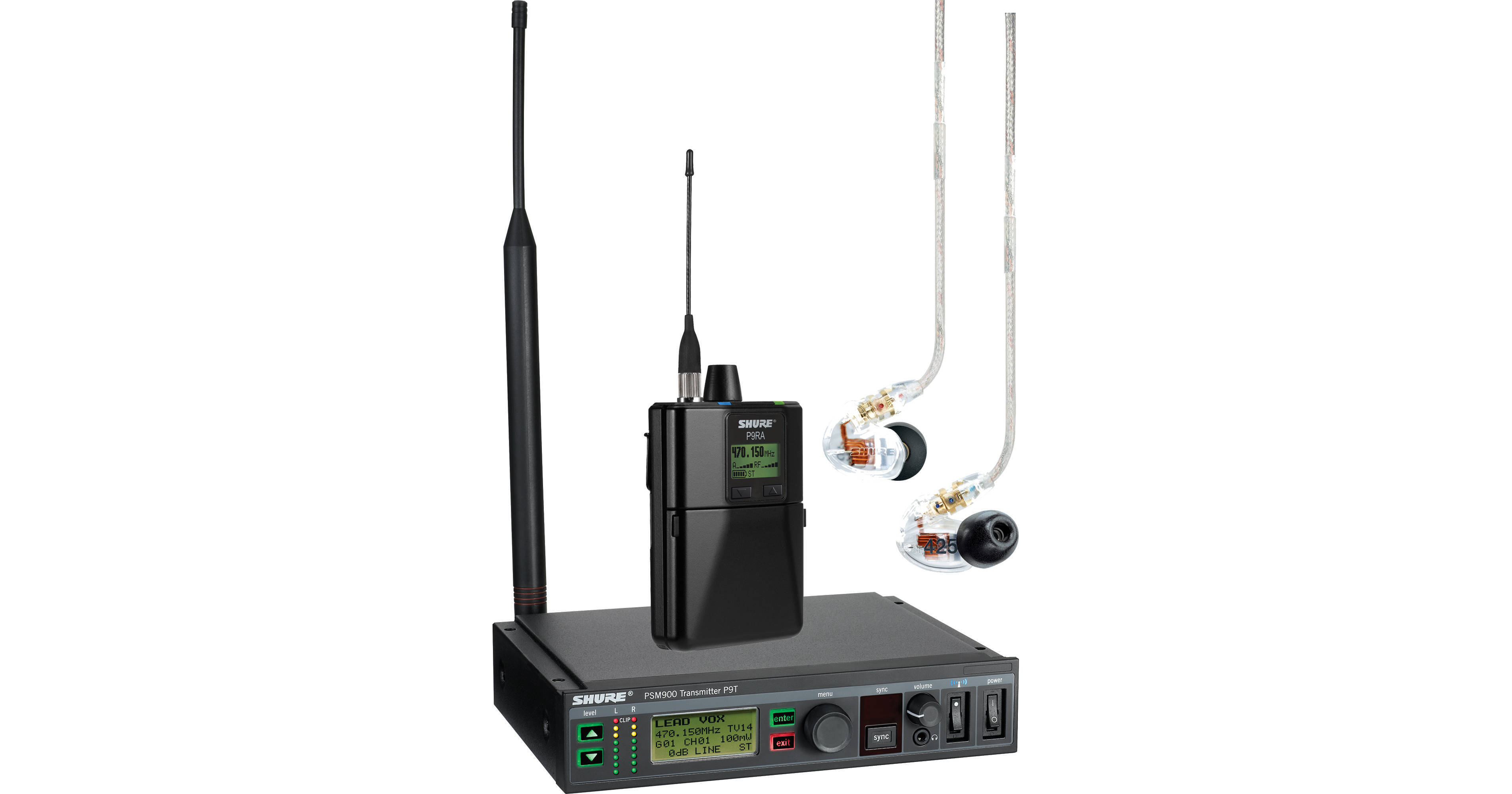 Shure PSM 900 Wireless Personal Monitoring System P9TRA425CL-L6