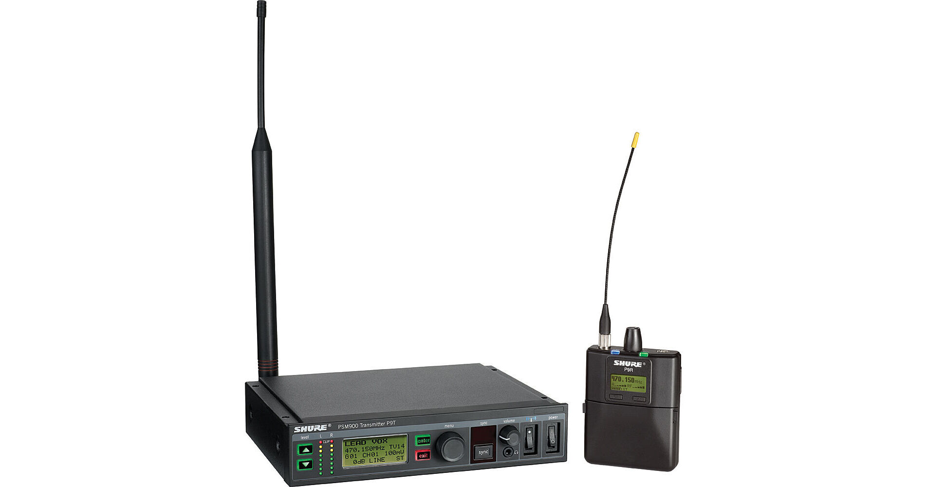 SHURE PSM900 Transmitter P3T ワイヤレスモニタリング Shure PSM900 Wireless Personal Monitoring System P9TR-L6 B&H