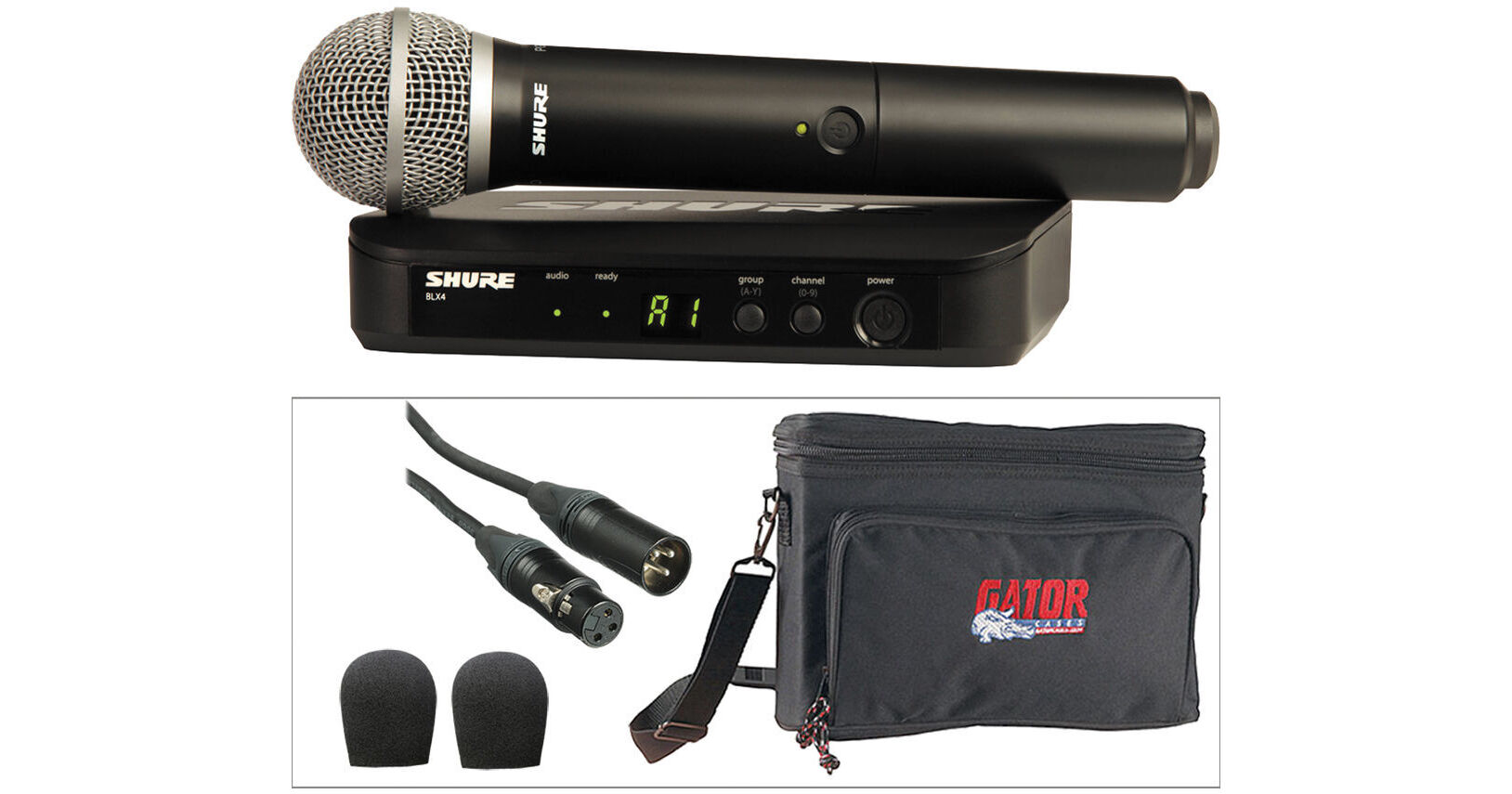 Shure BLX Series Basic Wireless Handheld Microphone Kit B&H