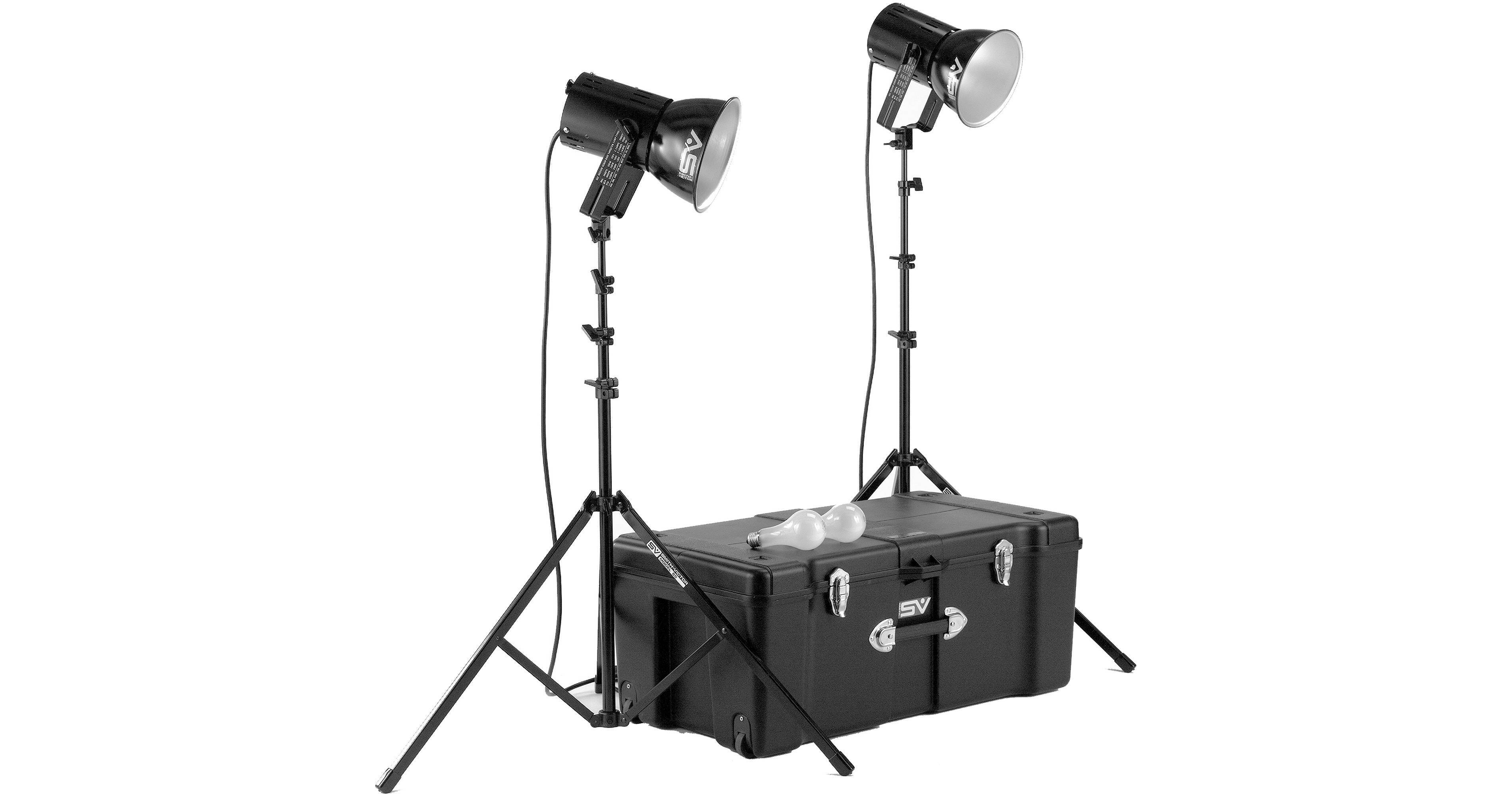 Smith-Victor K82 2-Light 500 Watt Ultra Cool Portable Kit 401460
