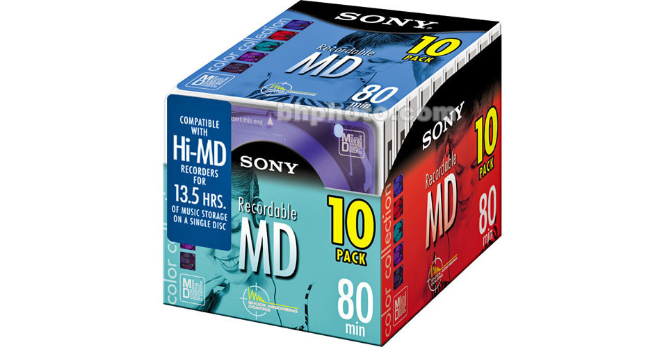 邦楽　CD10枚　MiniCD5枚　セット Sony MDW-80MCL 80 Minute MiniDisc (10 Pack) 10MDW80CL B&H Photo