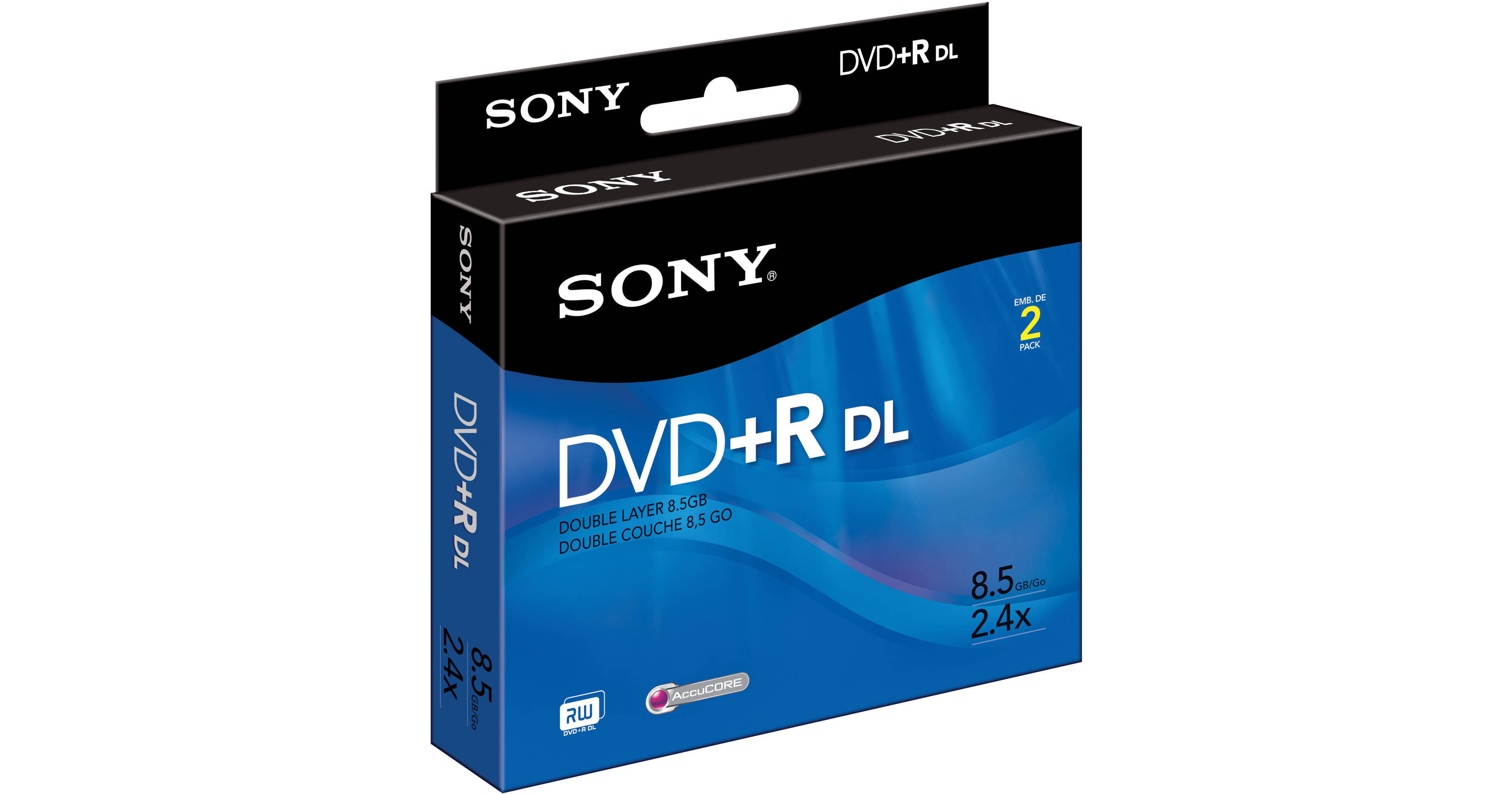 Sony DVD+R 2.4x 8.5GB Recordable Disc 2DPR85R1H B&H Photo Video