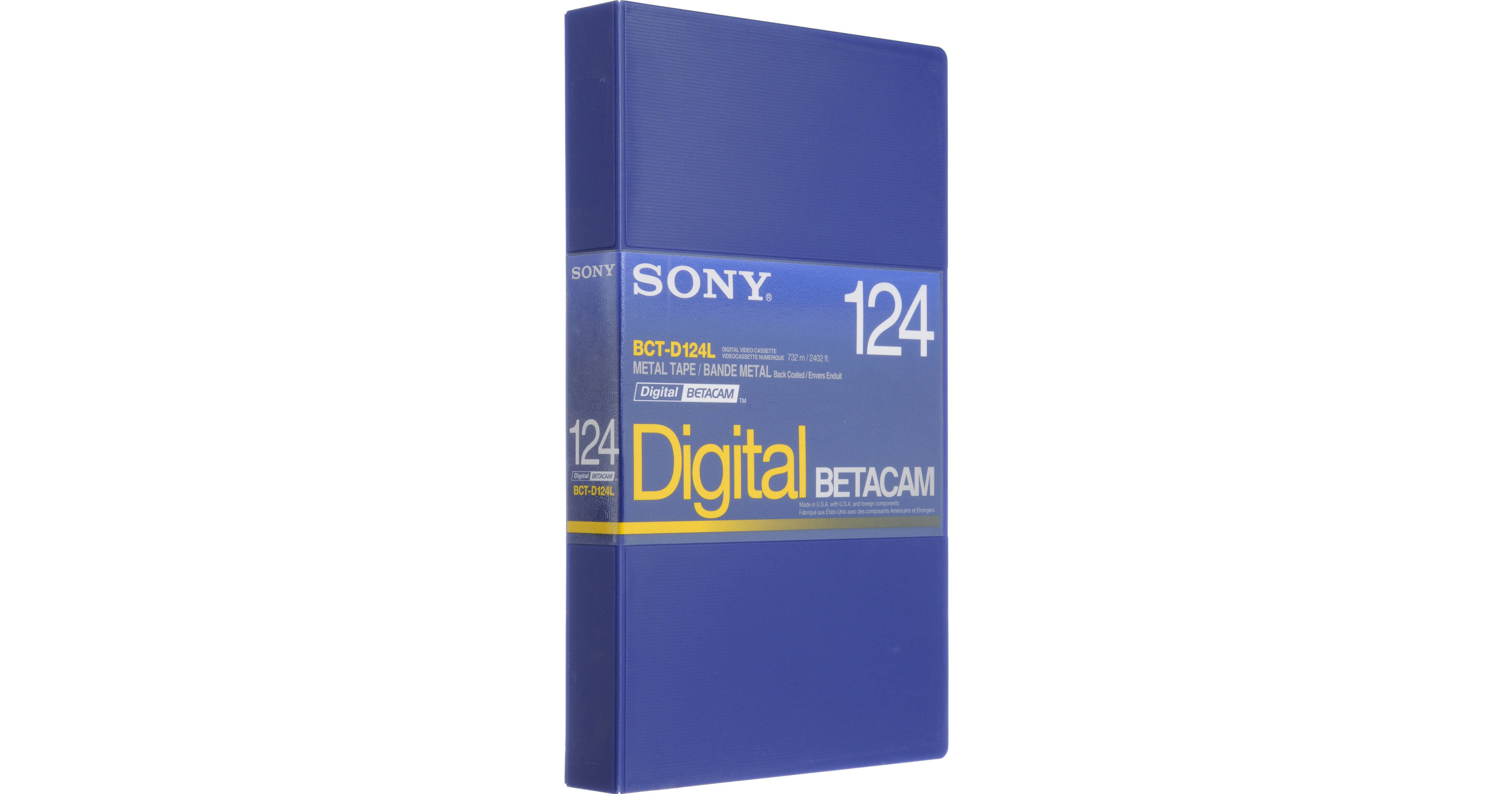 Sony BCT-D124L 124 Minute Large Digital Betacam BCTD124L/US B&H