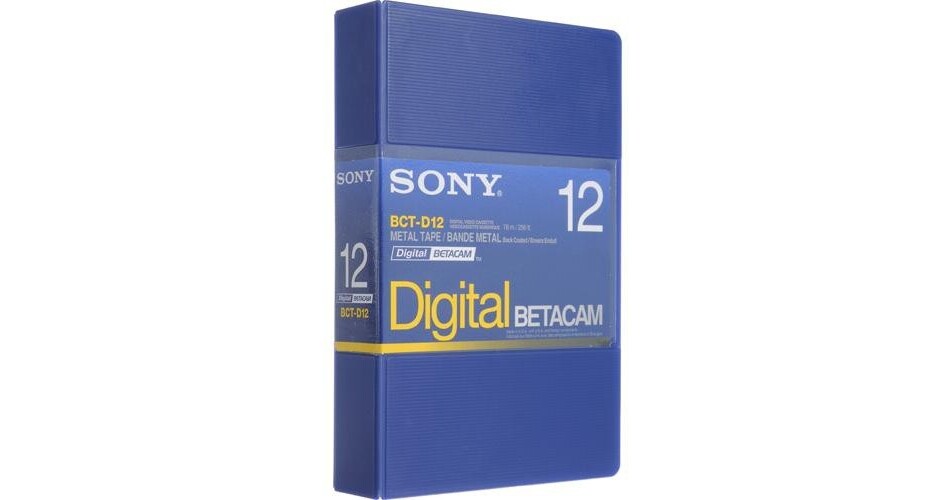 Sony BCT-D12 12 Minute Digital Betacam Cassette BCTD12/2 B&H