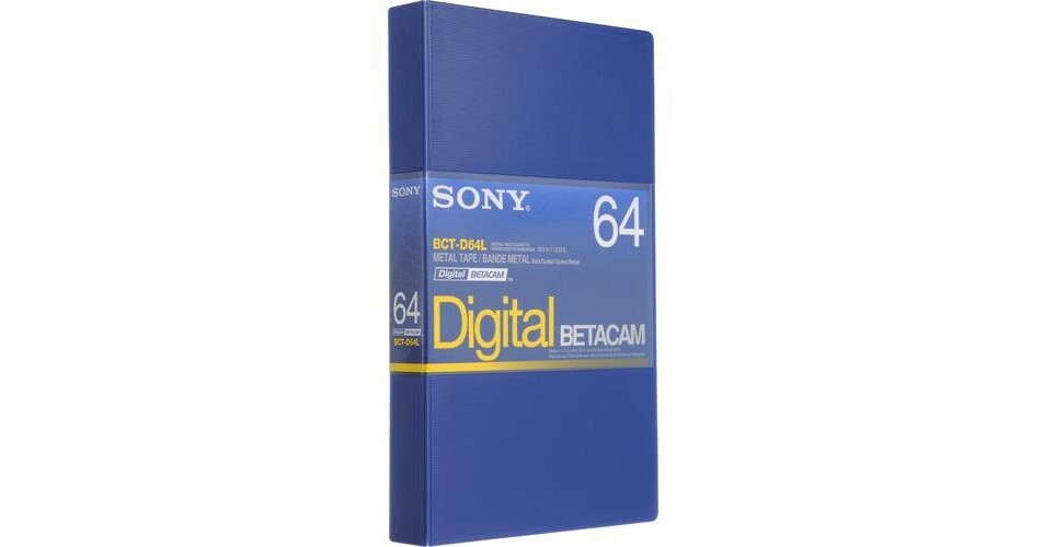 Sony BCT-D64L 64 Minute Large Digital Betacam Cassette