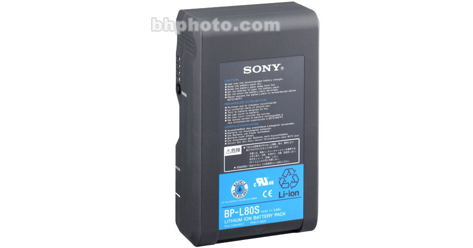 Sony BP-L80S 14.4V Lithium-Ion V-Mount Battery (83.5Wh) BPL80S