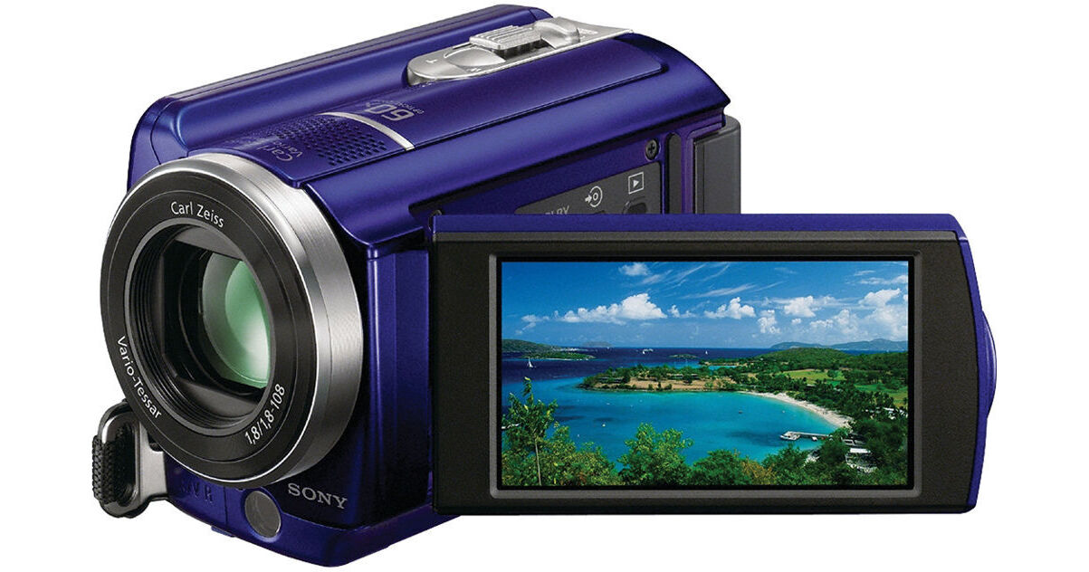 Sony DCR-SR68E 80GB Handycam PAL Camcorder (Blue) DCRSR68LE B&H