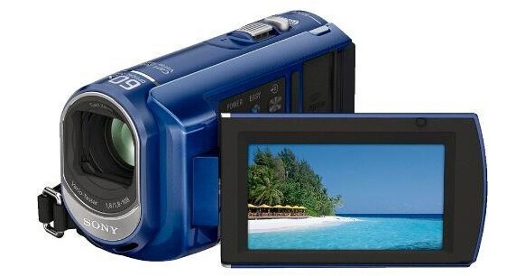 Sony DCR-SX40 4GB Handycam Camcorder (Blue) DCRSX40L B&H Photo