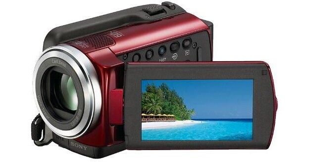 Sony DCR-SR47E 60GB Handycam 'PAL' Camcorder (Red) DCR-SR47RE