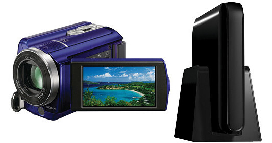 Sony DCR-SR68 80GB Handycam Camcorder w/WD 320GB AV Hard Drive