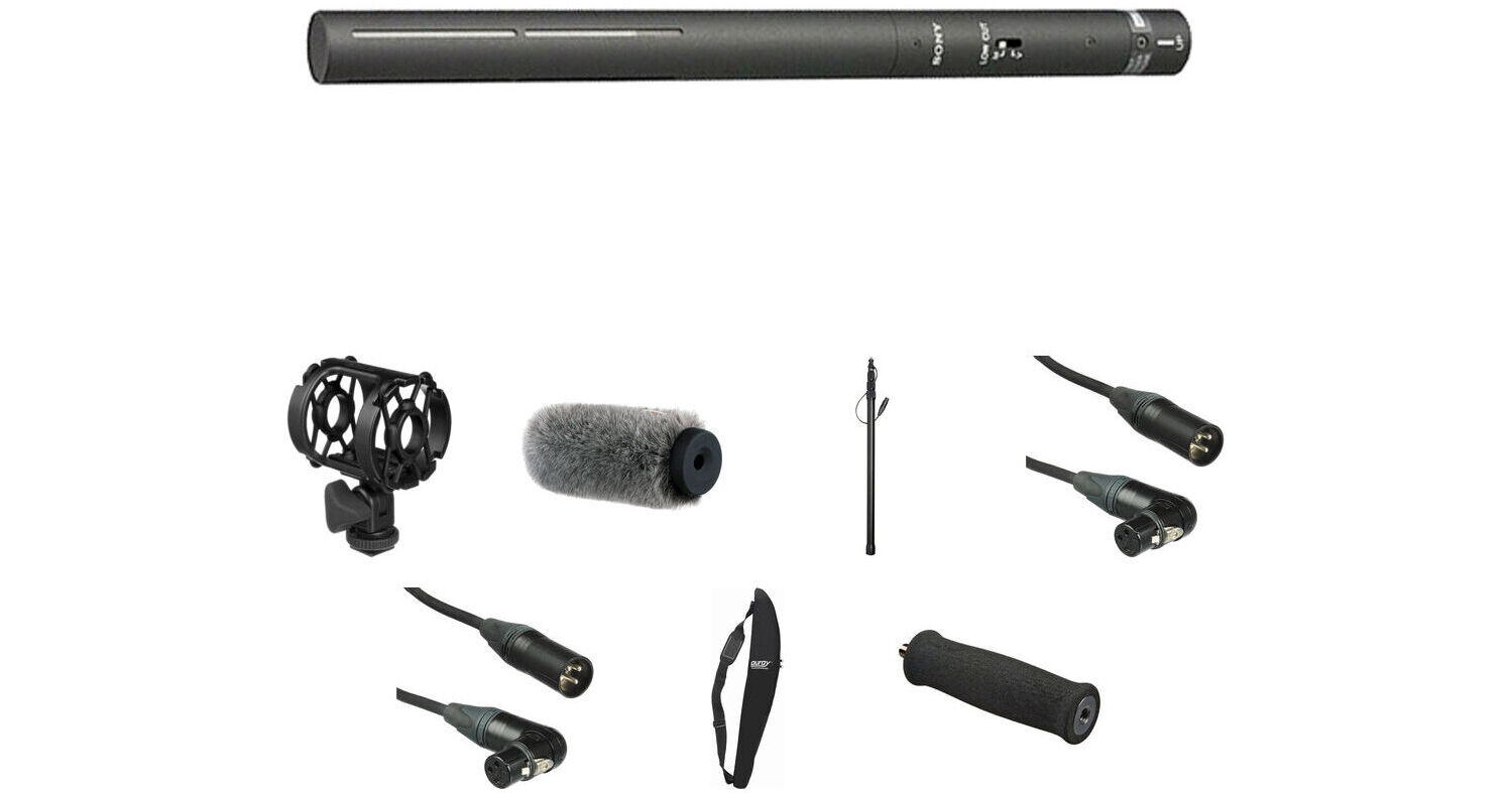 Sony ECM-674 Shotgun Microphone Location Recording Kit B&H