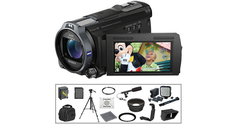 Sony HDR-CX760V HD Handycam Camcorder Deluxe Kit (Black) B&H