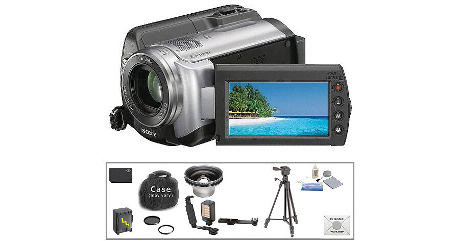Sony HDR-XR100 80GB HD Handycam Camcorder Advanced Kit B&H