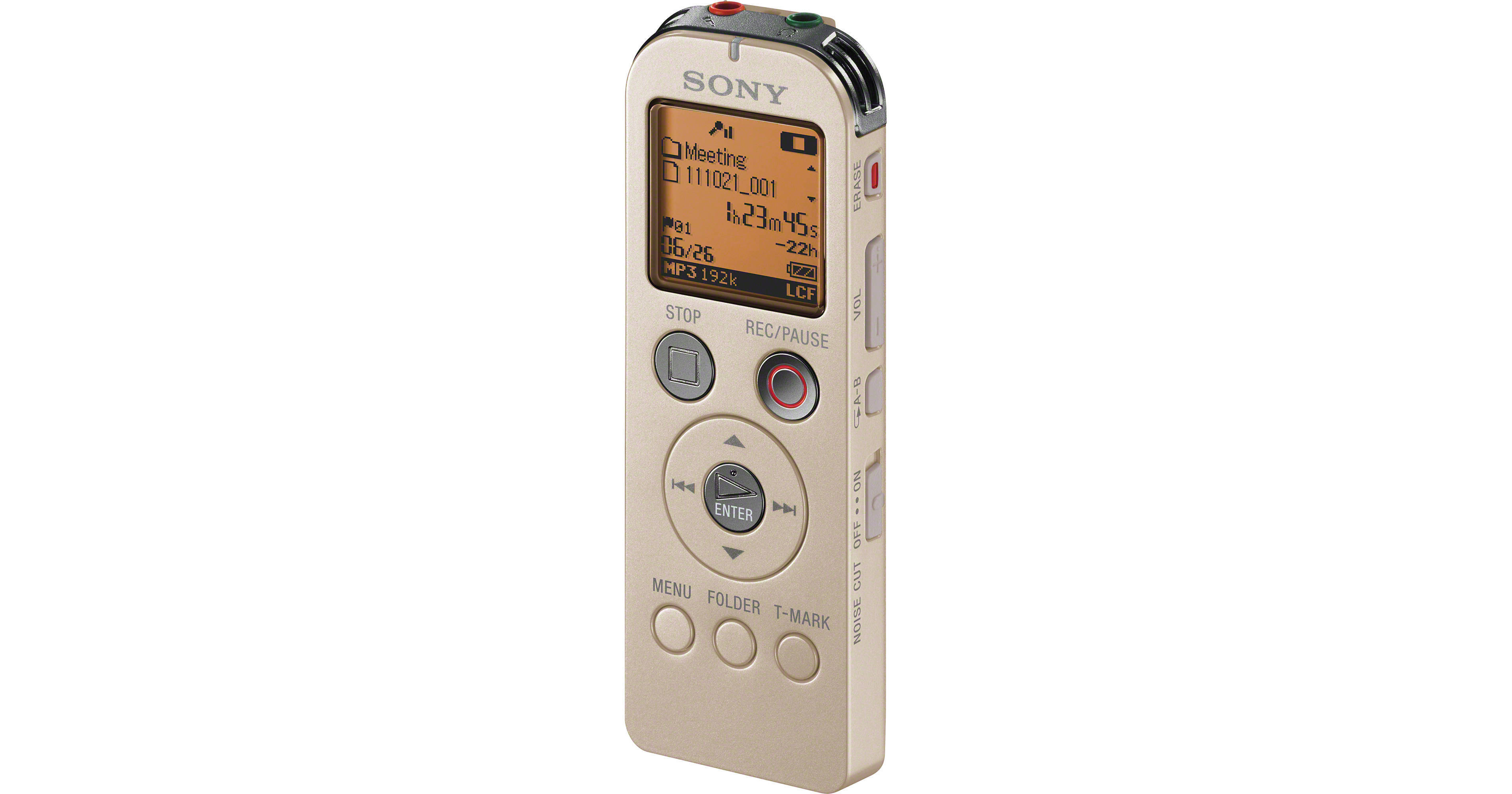 Sony ICD-UX523 Digital Flash Voice Recorder (Gold) ICDUX523/G